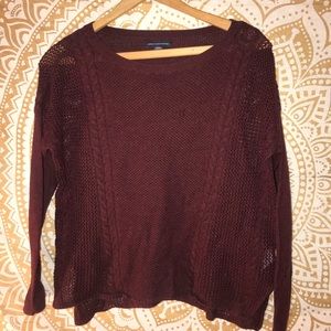 Maroon American Eagle Sweater